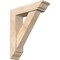 Ekena Millwork Traditional Traditional Smooth Bracket w/ Offset Brace, Douglas Fir, 5 1/2"W x 20"D x 24"H BKT0604X20X24TRA01SDF - alternate 1
